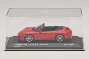 Porsche 911 991.2 Carrera 4 Кабриолет Червен Minichamps 1:43 410067230 Метал — снимка 4 от 5