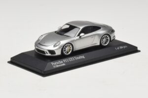 Porsche 911 991.2 GT3 Touring Сребрист Minichamps 1:43 410067422 Метал — снимка 2 от 5