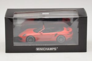 Porsche 911 991 Turbo S Кабриолет Оранжев Minichamps 1:43 410067181 Метал — снимка 5 от 5