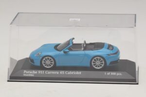 Porsche 911 992 Carrera 4S Кабриолет Син Minichamps 1:43 410069332 Метал — снимка 4 от 5