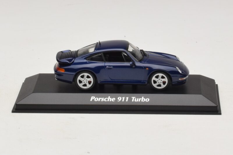 Porsche 911 993 Turbo Blue Metallic Maxichamps 1:43 940069201 Метал