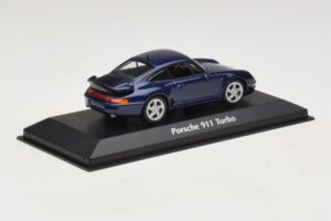 Porsche 911 993 Turbo Blue Metallic Maxichamps 1:43 940069201 Метал — снимка 2 от 5