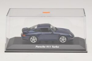 Porsche 911 993 Turbo Blue Metallic Maxichamps 1:43 940069201 Метал — снимка 5 от 5