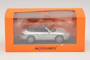 Porsche 911 996 Кабриолет Сребрист Maxichamps 1:43 940061031 Метал — снимка 5 от 5
