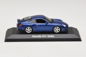 Porsche 911 996 Turbo Blue Metallic Maxichamps 1:43 940069301 Метал