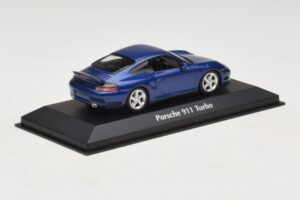 Porsche 911 996 Turbo Blue Metallic Maxichamps 1:43 940069301 Метал — снимка 2 от 5