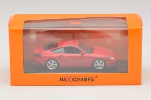 Porsche 911 996 Turbo Червен Maxichamps 1:43 940069300 Метал — снимка 5 от 5