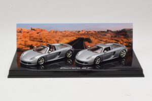 Porsche Carrera GT Spider & Купе Комплект Сребрист Minichamps 1:43 WAP02010314 Метал