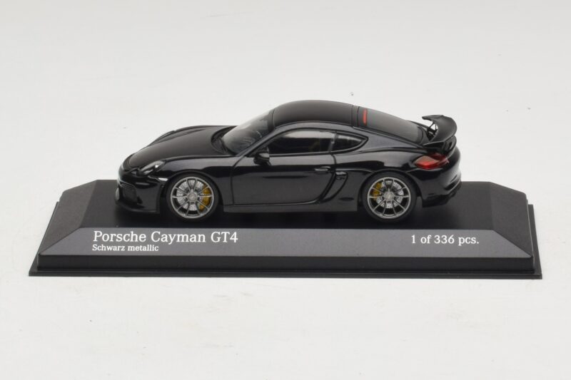 Porsche Cayman GT4 981 Black Metallic Minichamps 1:43 410066121 Метал