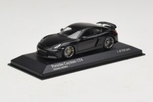 Porsche Cayman GT4 981 Black Metallic Minichamps 1:43 410066121 Метал — снимка 2 от 5