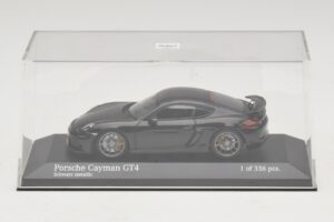 Porsche Cayman GT4 981 Black Metallic Minichamps 1:43 410066121 Метал — снимка 4 от 5