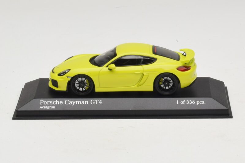 Porsche Cayman GT4 981 Зелен Minichamps 1:43 410066122 Метал