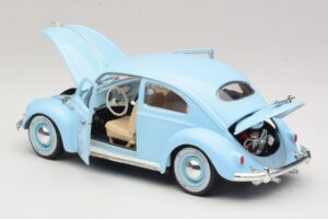 Volkswagen Beetle Син Bburago 1:18 3381 Метал — снимка 5 от 8