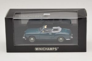 Volkswagen Karmann Ghia Кабриолет Тъмносин Minichamps 1:43 GHIA001 Метал — снимка 5 от 5