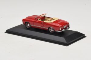 Volkswagen Karmann Ghia Кабриолет Тъмночервен Minichamps 1:43 5032 Метал — снимка 3 от 5