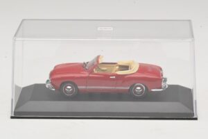 Volkswagen Karmann Ghia Кабриолет Тъмночервен Minichamps 1:43 5032 Метал — снимка 4 от 5