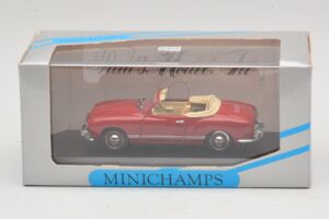 Volkswagen Karmann Ghia Кабриолет Тъмночервен Minichamps 1:43 5032 Метал — снимка 5 от 5