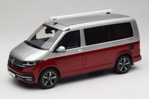 Volkswagen T6.1 California Ocean Tornado Red / Reflex Silver Otto 1:18 OT1342 Смола